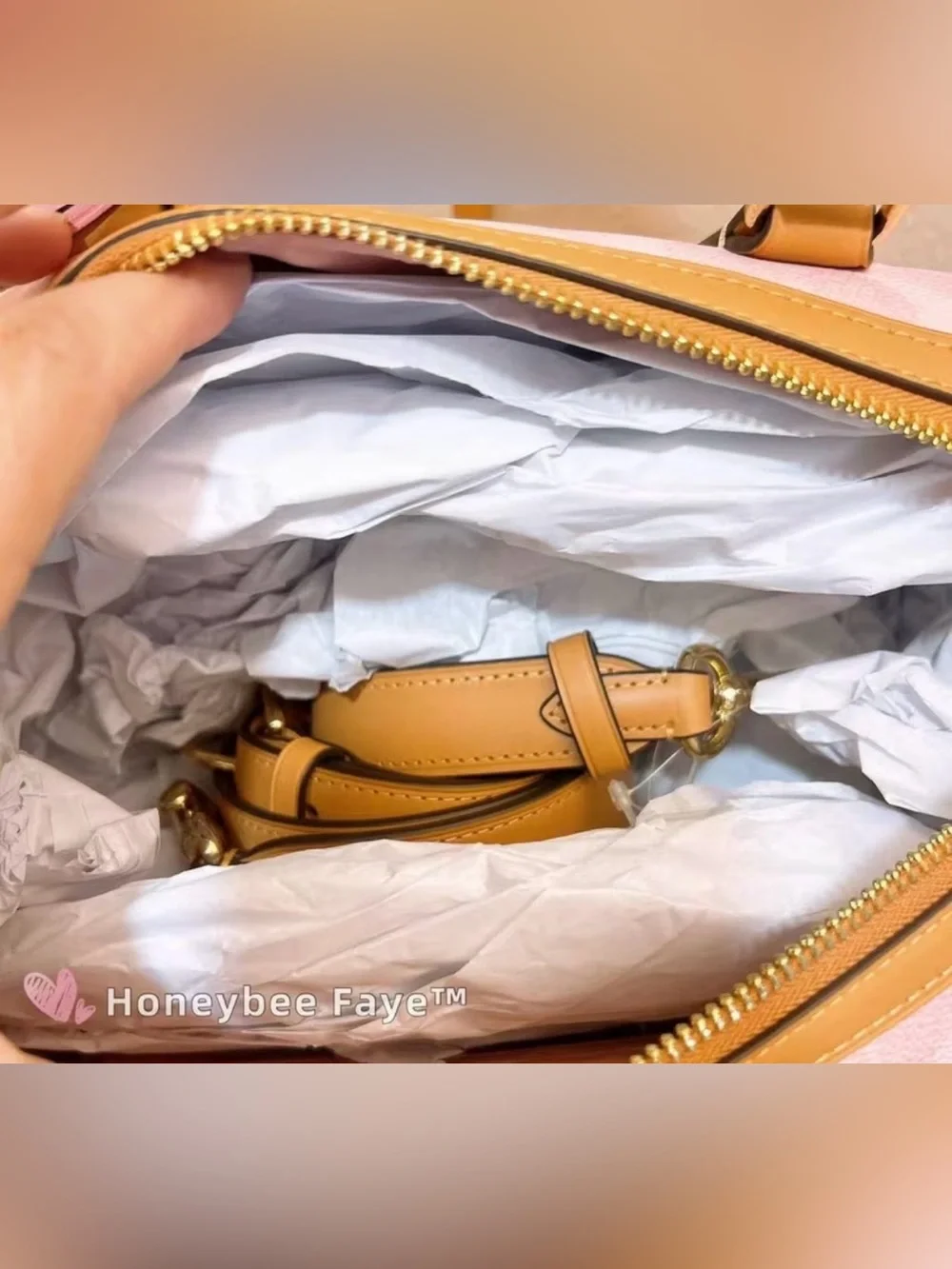 🌸 NWT Coach Rowan Large Satchel in Signature Canvas – Powder Pink (CEA19) 🌸